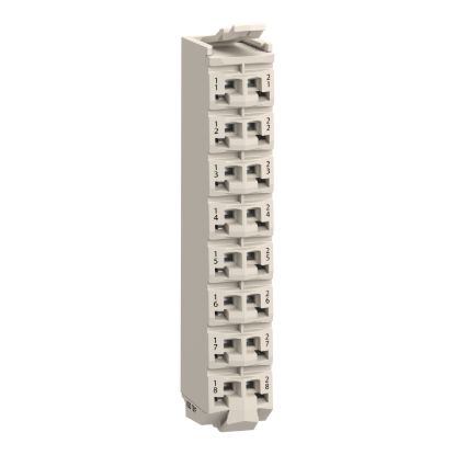 Picture of terminal block, Modicon TM5, 16 contacts, white, quantity 1