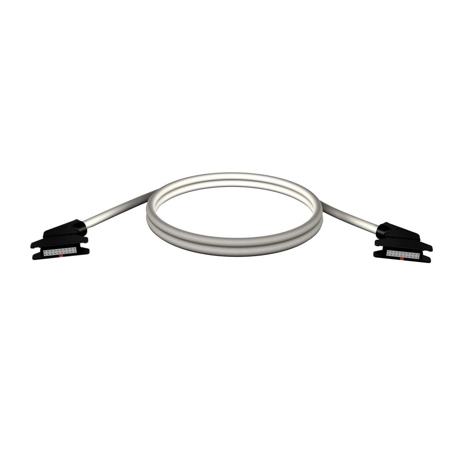 Picture of rolled ribbon connecting cable - for I/O module with HE10 connectors - 1 m