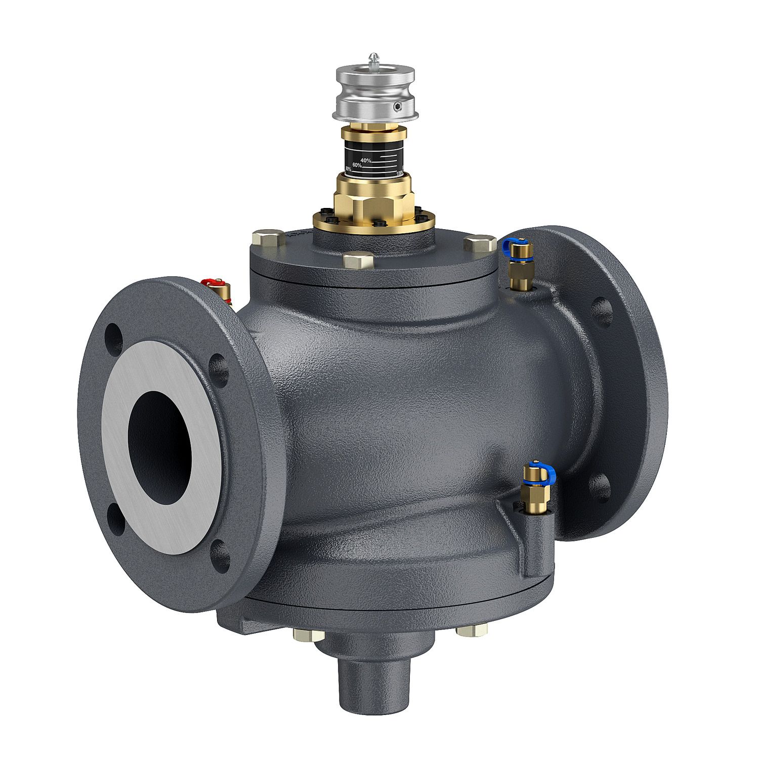 Picture of SpaceLogic VP220F PIBCV (PICV), 2-Way, PN16, DN65, Flanged, High Flow: 10...25 m³/h (2.8...6.9 l/s).