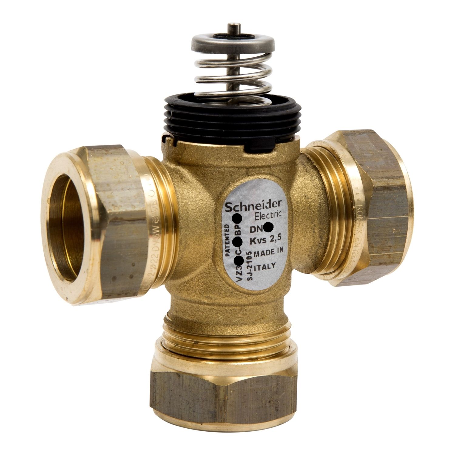 Picture of Zone Valve, 15mm, 3-Way, Compression, Brass, 1kvs
