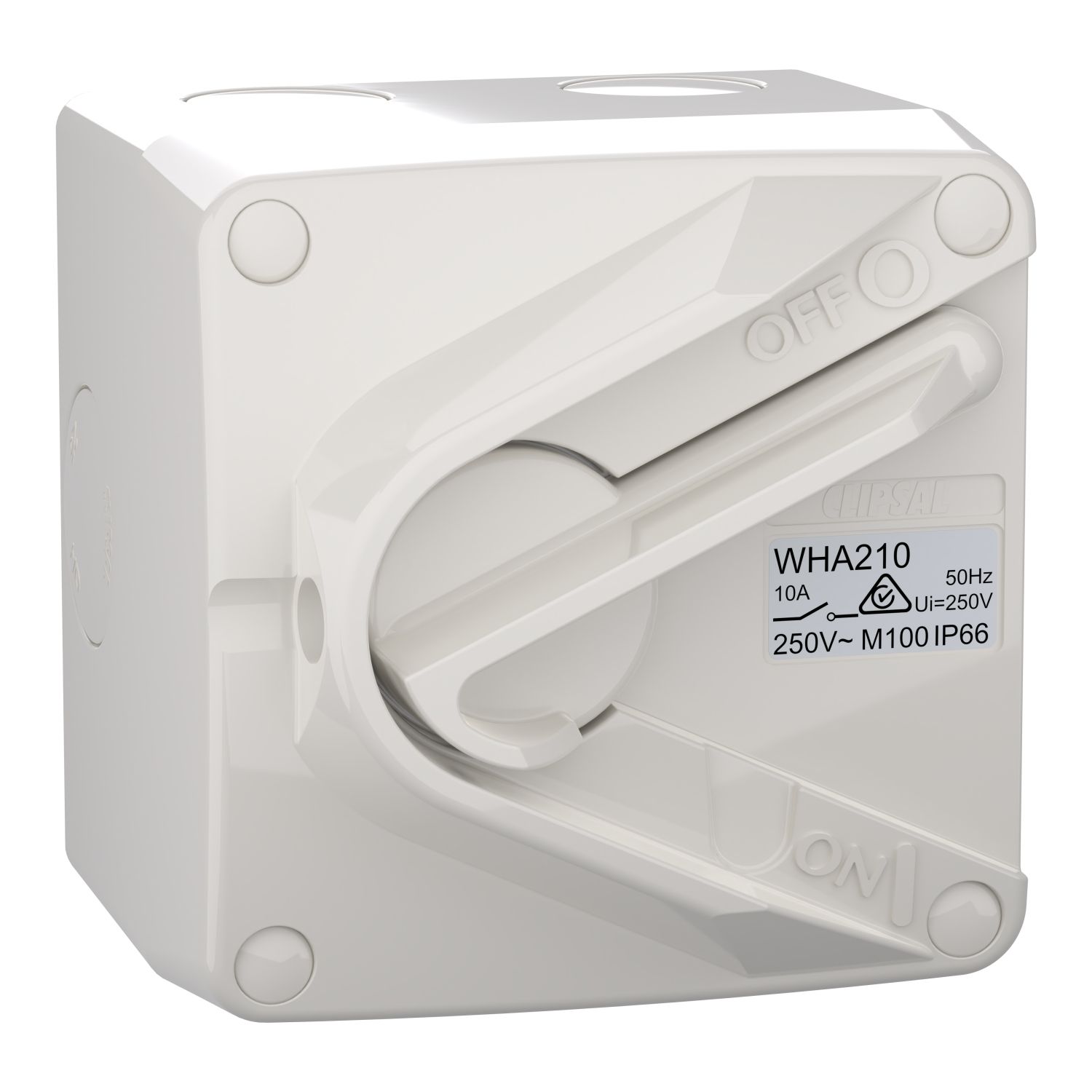 Picture of Switch, Weathershield, 1-Gang, 2 Pole, 10AX, 250VAC, IP66
