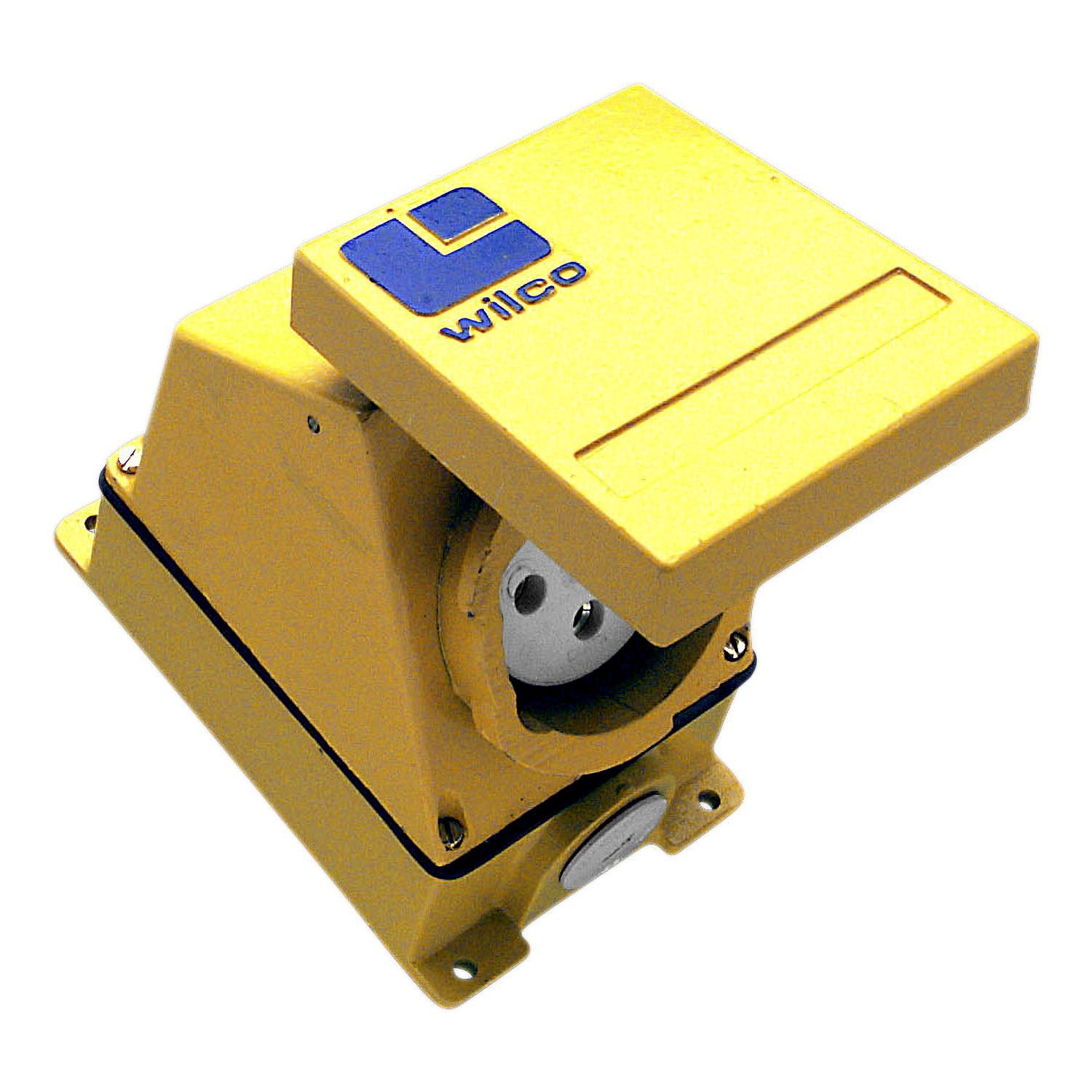 Picture of Socket Outlet, Metal Clad, 1 Gang, 63A, 500V, 4 Round Sockets