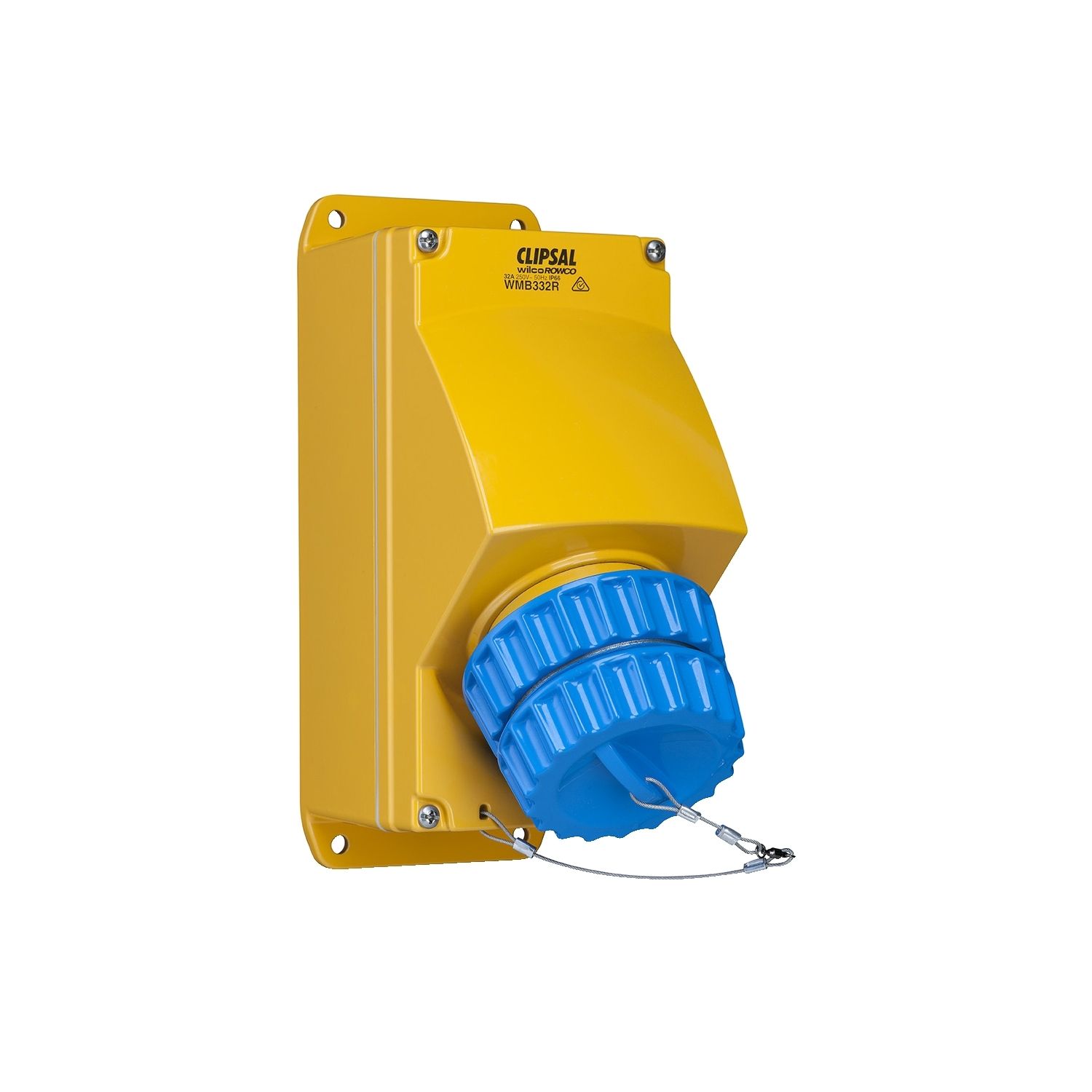 Picture of Appliance Inlet, Metal Clad, 2 Gang, 32A, 500V, 5 Round Pins, Cast Aluminium