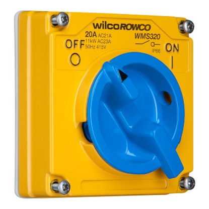 Picture of Switch, Metal Clad, 3 Pole, Made of Cast Aluminium, 20A, 415V, Less Enclosure