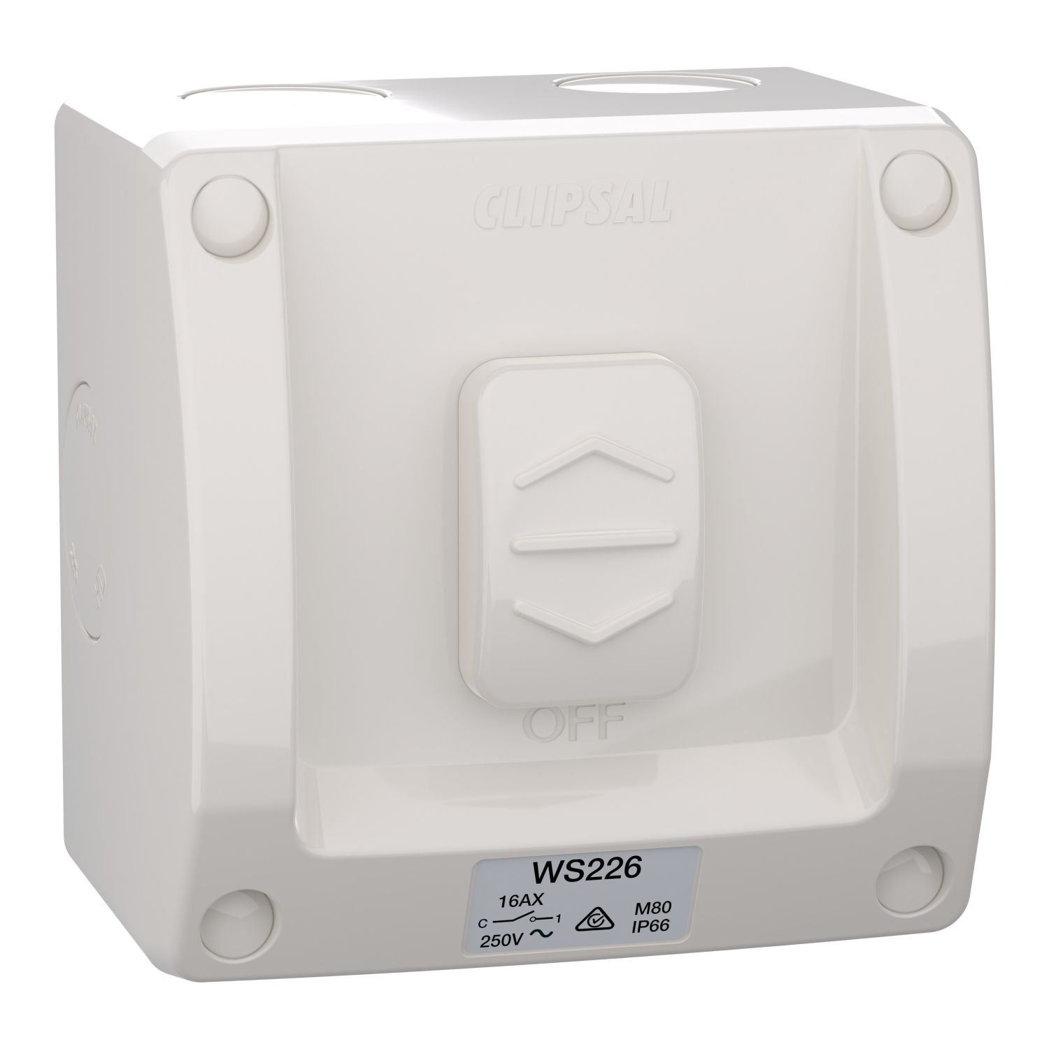 Picture of Switch, Weathershield, 1-Gang, 2 Pole, 20A/16AX, 250VAC, IP66