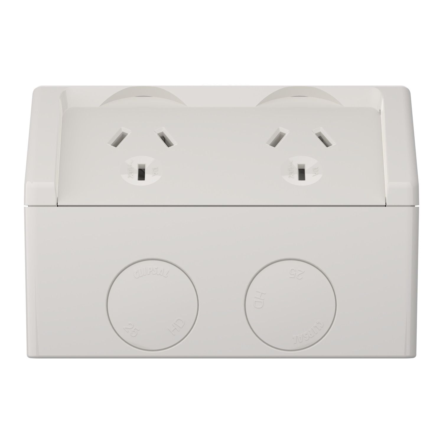 Picture of Socket, Weathershield, Twin, Individually Wired ,10A, 250VAC, IP54