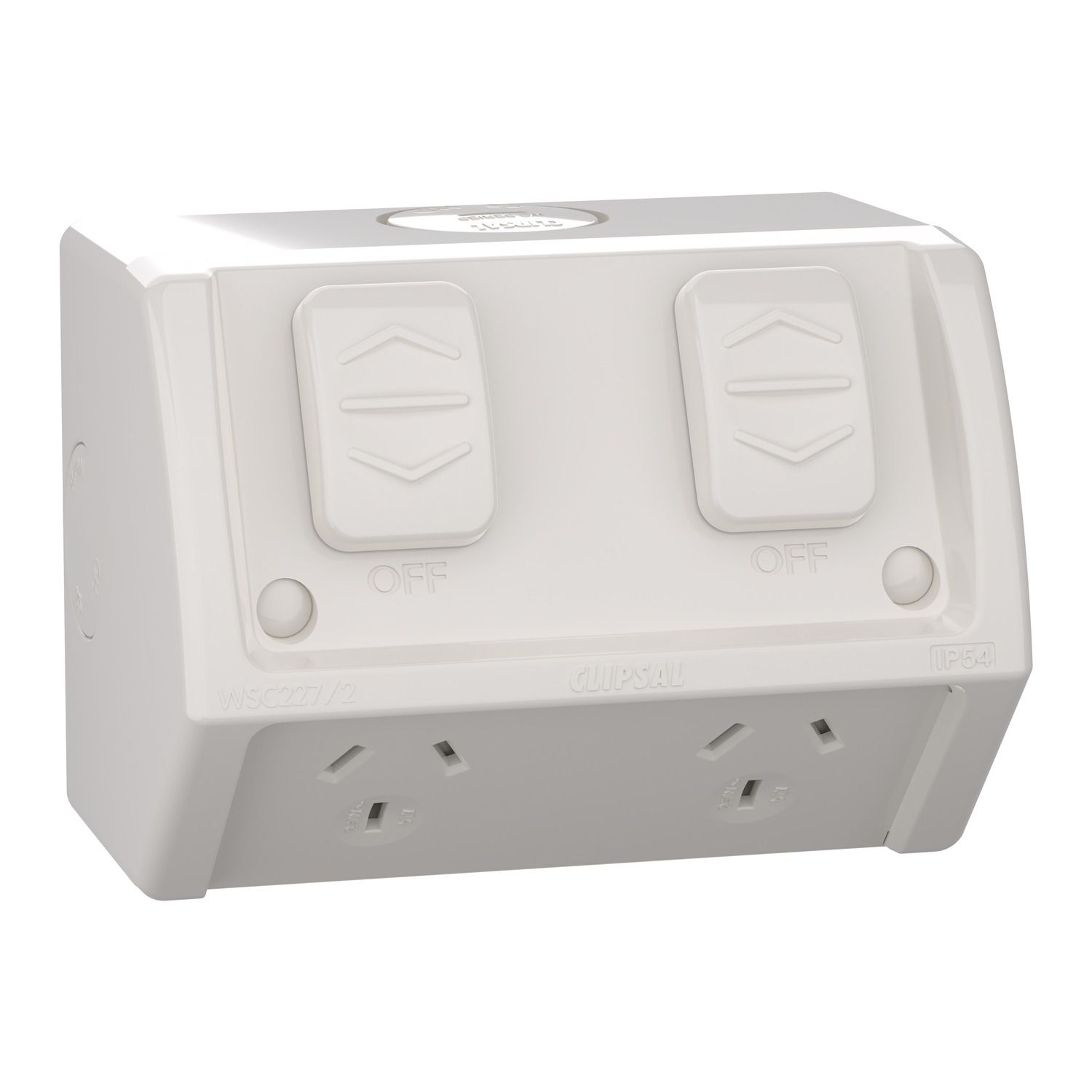 Picture of Socket, Weathershield, Twin, 10A, 250VAC, IP54