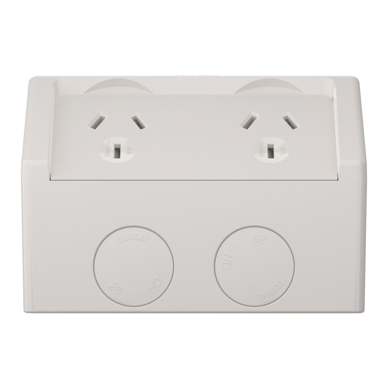 Picture of Socket, Weathershield, Twin, 10A, 250VAC, IP54