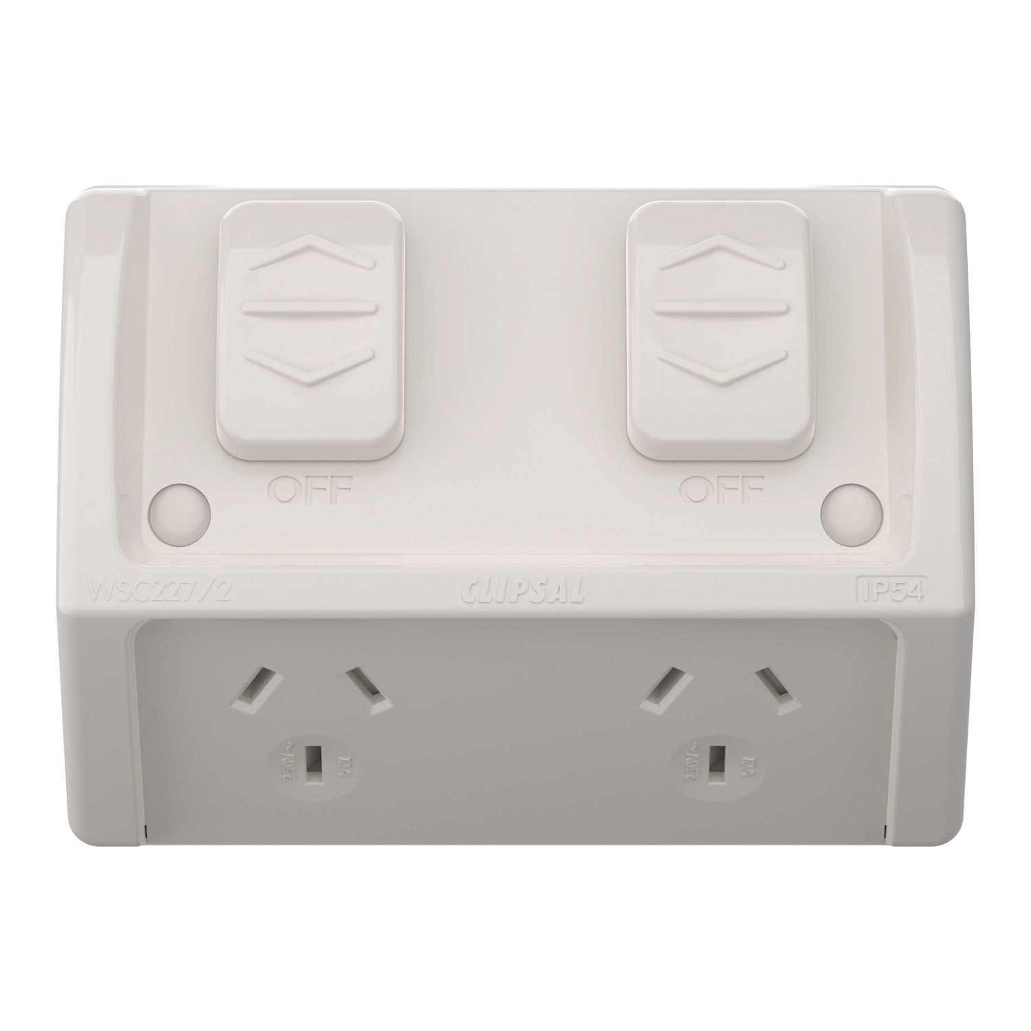 Picture of Socket, Weathershield, Twin, 10A, 250VAC, IP54
