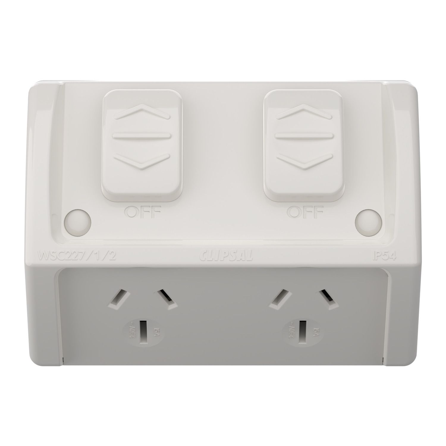 Picture of Socket, Weathershield, Twin, 15A, 250VAC, IP54