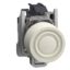 Picture of Complete push button, Harmony XB4 - ATEX D, white projecting with boot, metal, 22mm,  spring return, 1NO
