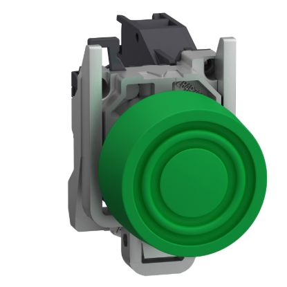 Picture of Complete push button, Harmony XB4, Explosive atmosphere, pushbutton greeb with integrated boot