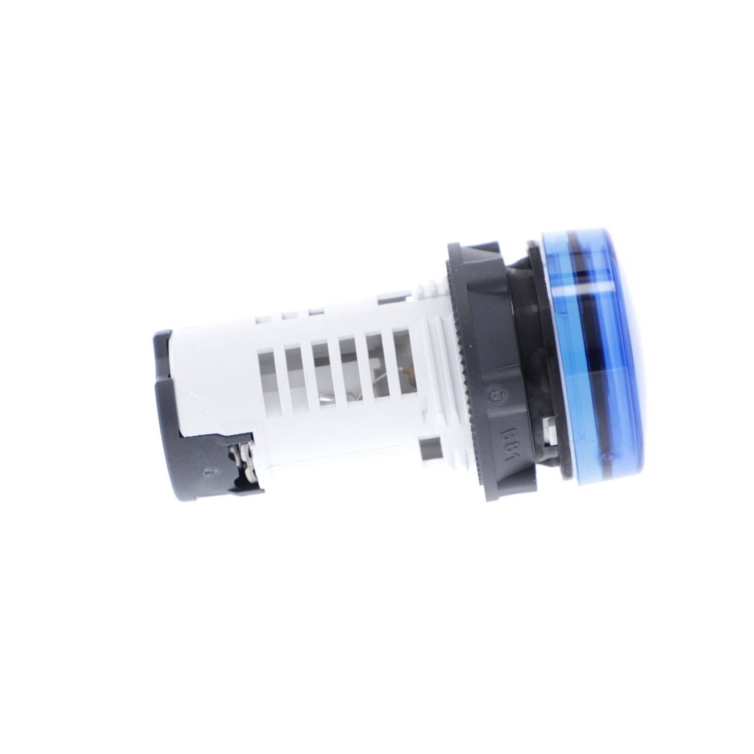 Picture of Monolithic pilot light, Harmony XB7, plastic, blue, 22mm, integral LED, 24V AC DC
