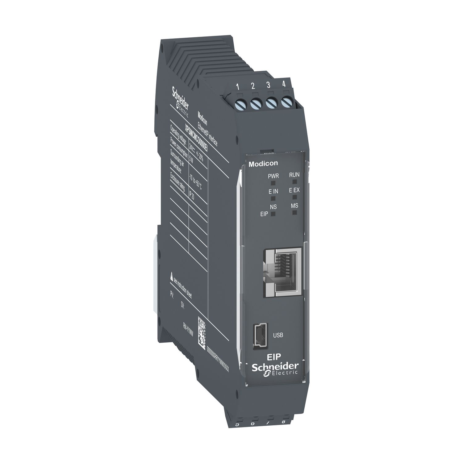 Picture of expansion module, Modicon MCM, Ethernet/IP diagnostic, screw