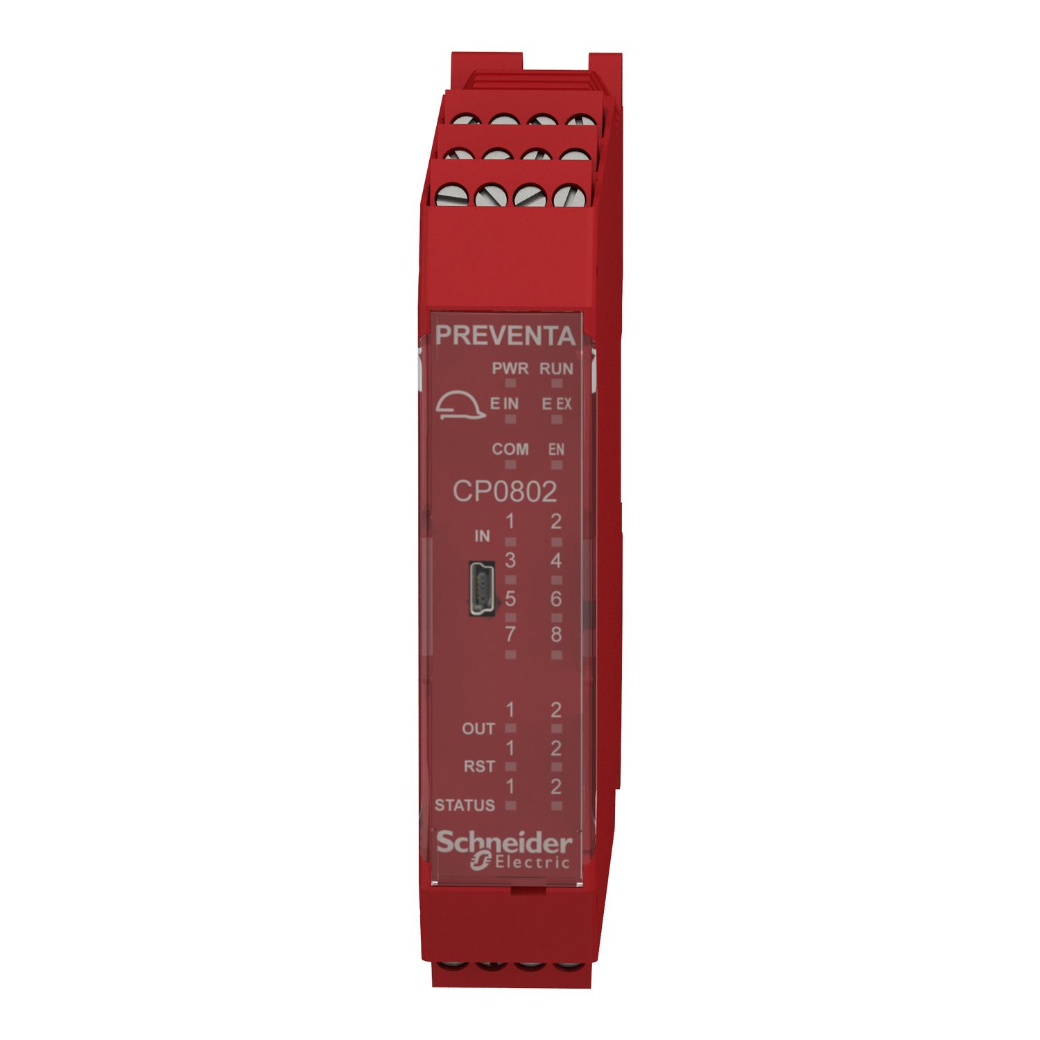 Picture of Safety controller, Modicon MCM, 8 inputs 2 outputs, monitors expansion modules, screw