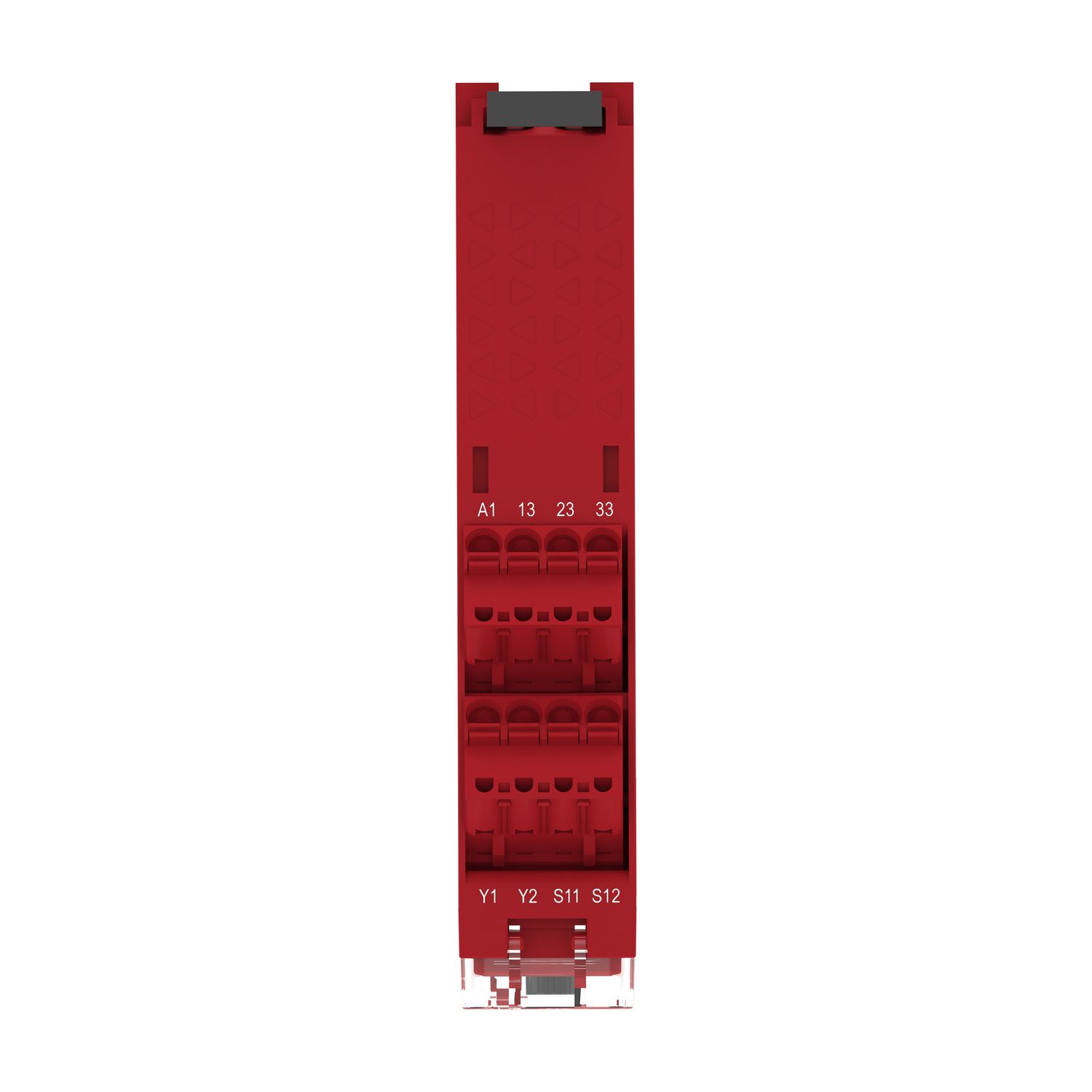 Picture of safety module, Harmony XPSU, Cat 4, potential free 2 NC, NO NC, 2 PNP, 24V AC or DC, spring