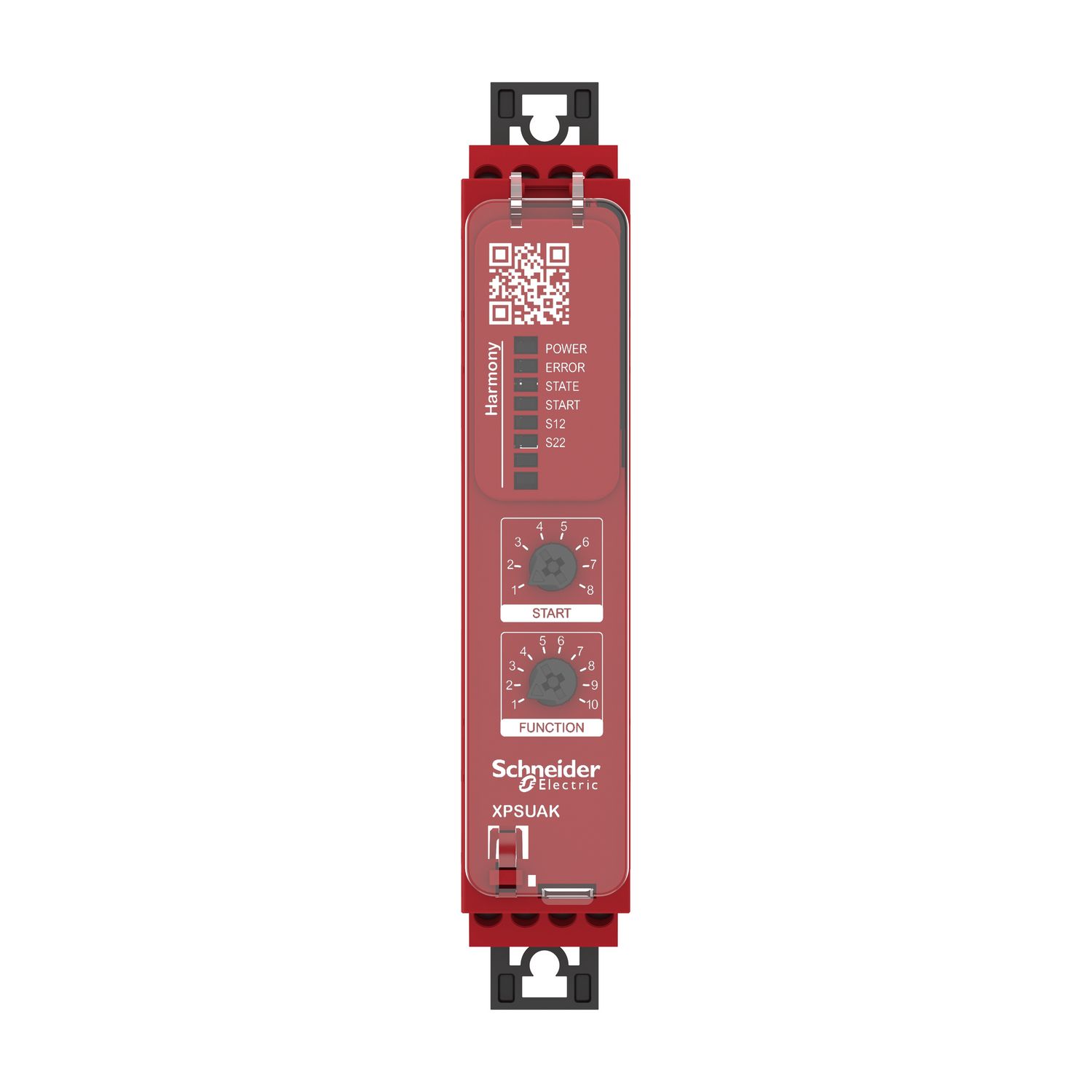 Picture of Safety module, Harmony XPSU, Cat 4, features XPSUAF with PNP or NPN, safety mat, 48 to 240V AC or DC, screw