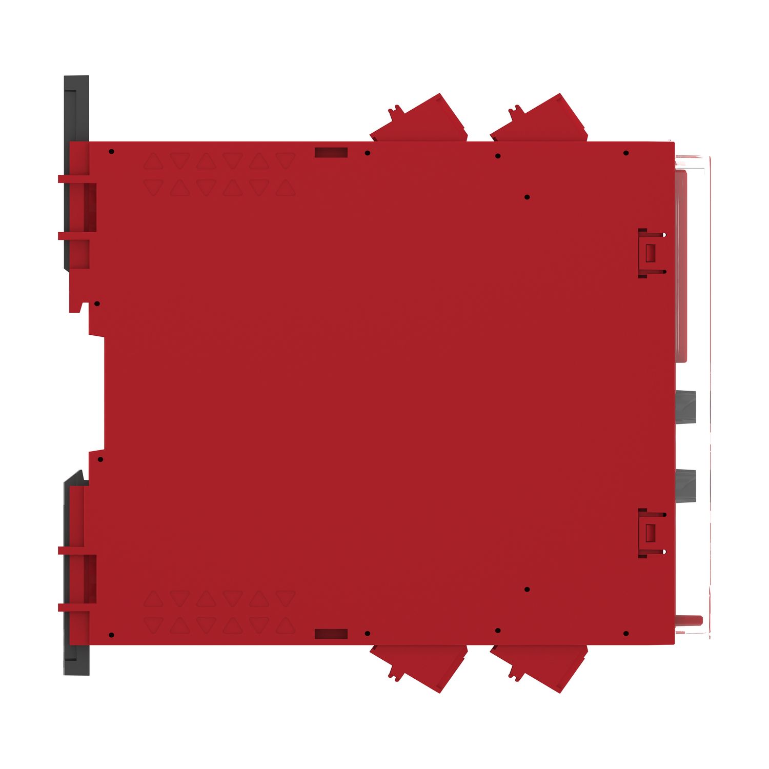 Picture of safety module, Harmony XPSU, Cat4, features XPSUAK with delayed outputs, 24V AC or DC, spring