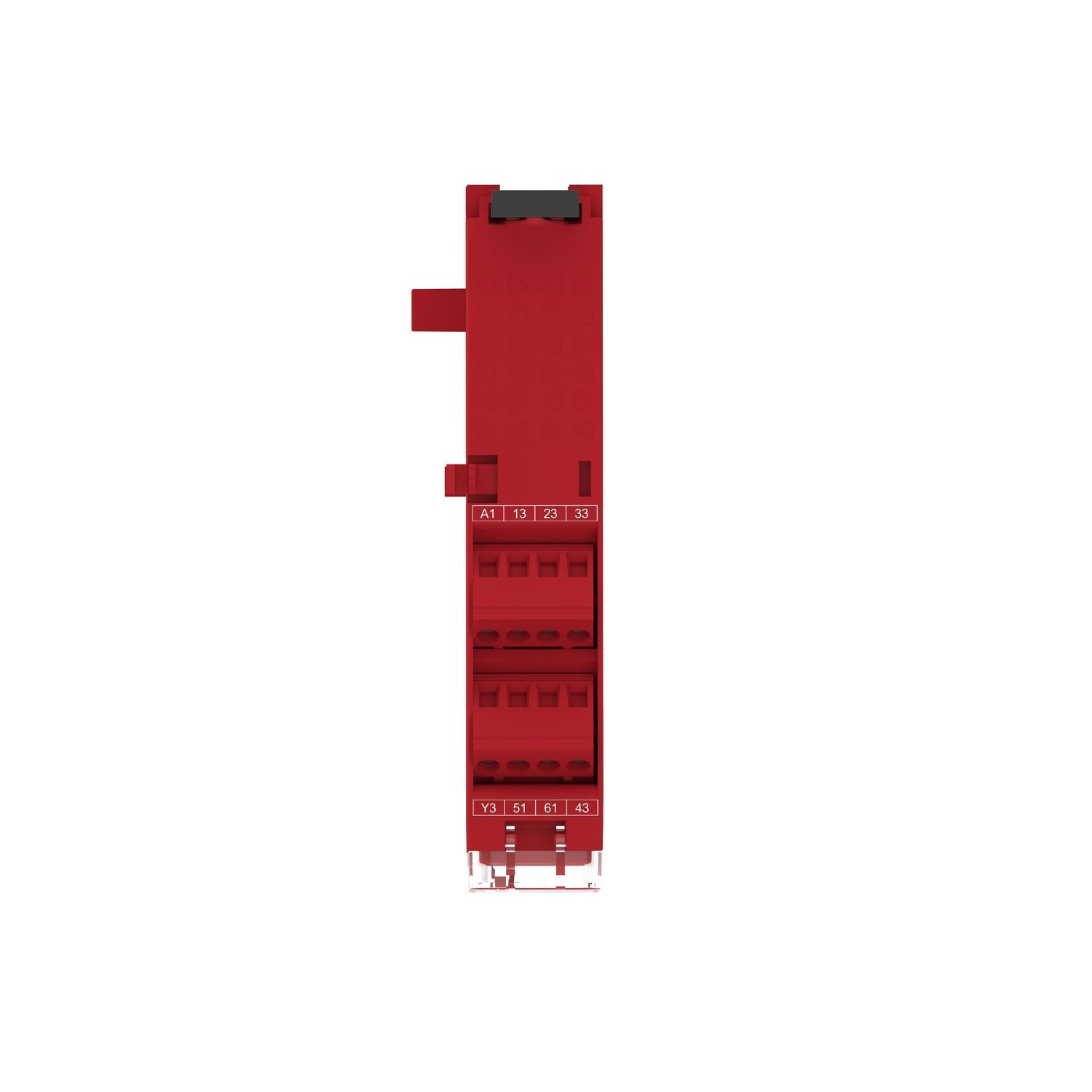 Picture of safety module, Harmony XPSU, Cat 4, expansion use with universal range, 24V AC or DC, screw