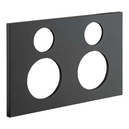 Picture of Double Power Point Cover, Saturn Zen, Horizontal Mount, Clip-On