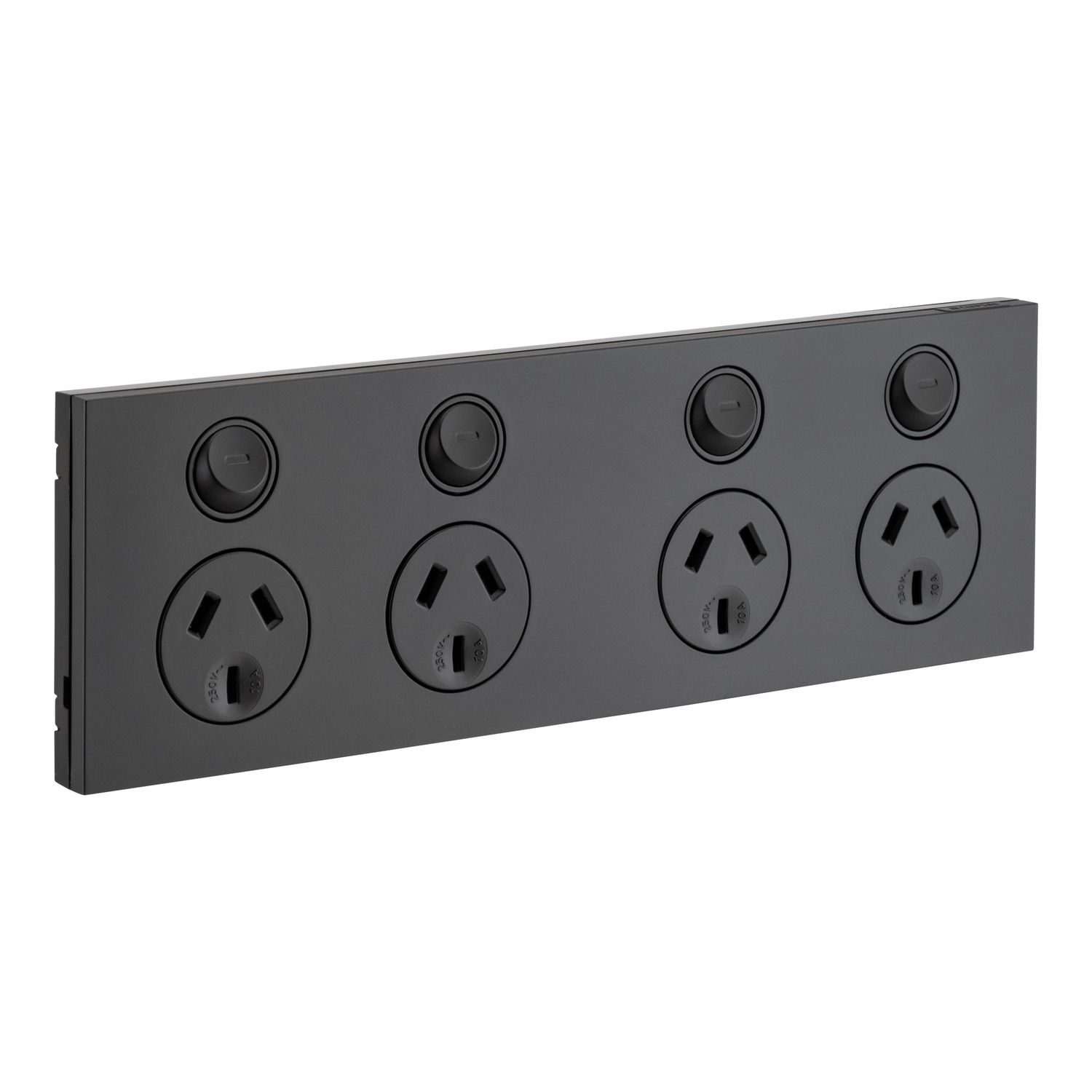 Picture of Quad Power Point, Saturn Zen, Horizontal Mount, 250V, 10A