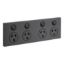 Picture of Quad Power Point, Saturn Zen, Horizontal Mount, 250V, 10A