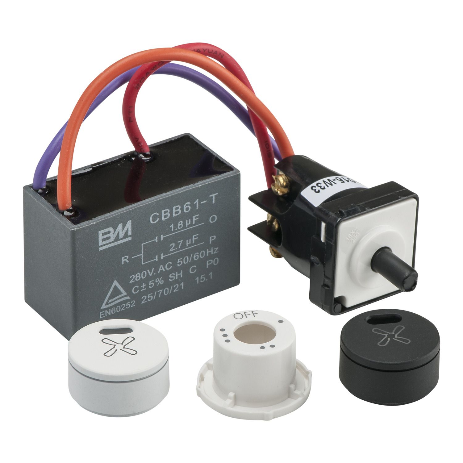 Picture of 3 Speed Fan Controller, Saturn Zen, 250V, 75VA