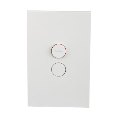 Picture of Cooker Switch, Saturn Zen, Single Pole 45A, 250V