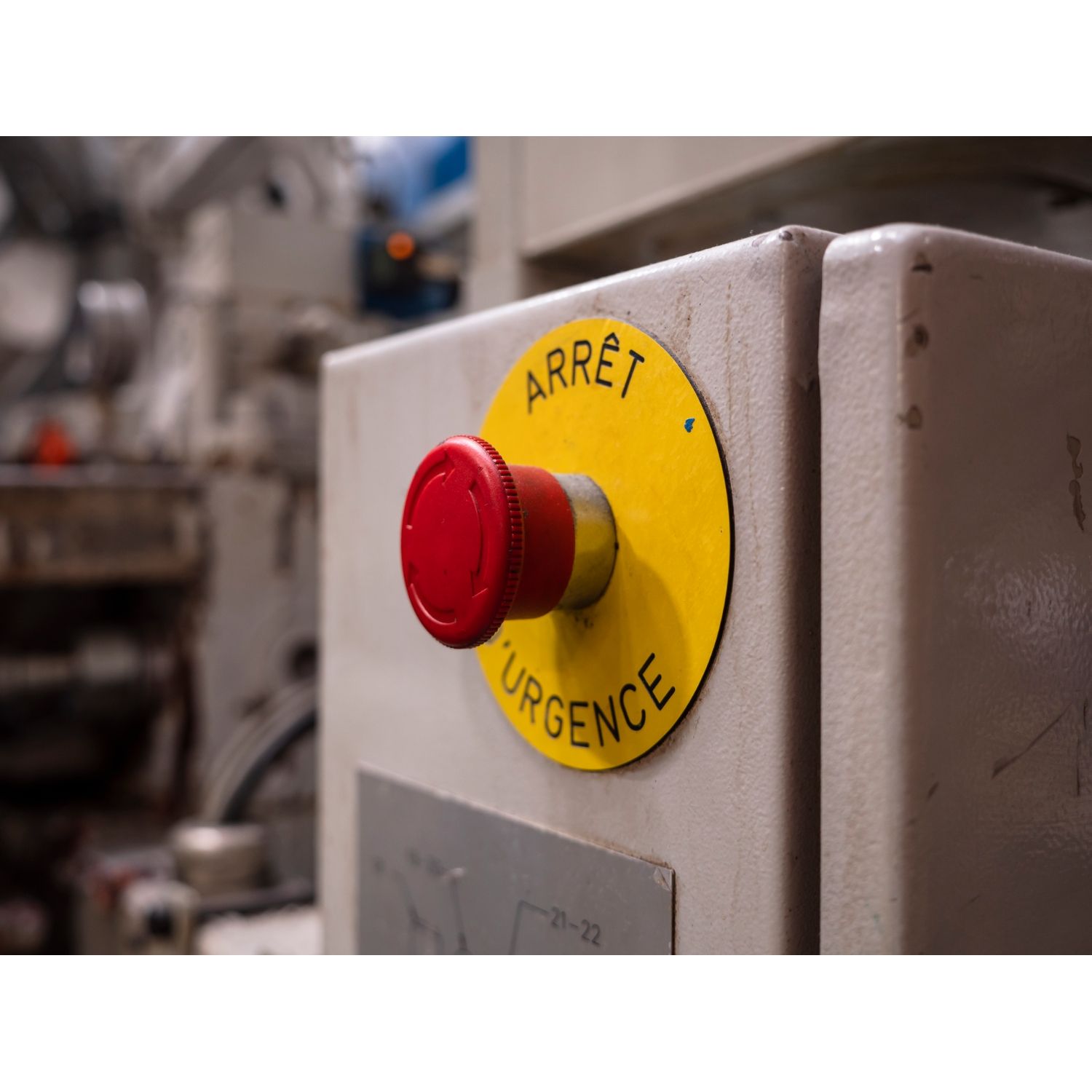 Picture of Legend holder 60mm for emergency stop switching off push button, Harmony XB4, plastic, yellow, unmarked